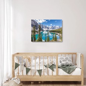 Tablou pe sticlă - Parcul Național Banff (70x50 cm)