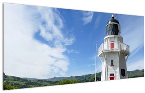 Tablou cu farurile Akaroa, Nooua Zeelanda (120x50 cm)