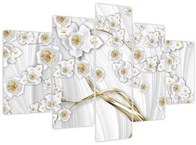 Tablou - Copac cu decor auriu (150x105 cm)