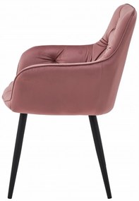 Scaun de masa JORK VELVET, roz