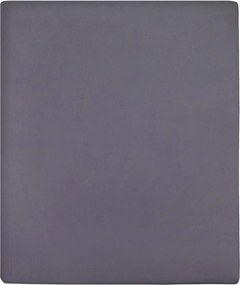 vidaXL Cearșaf de pat cu elastic, antracit, 160x200 cm, bumbac
