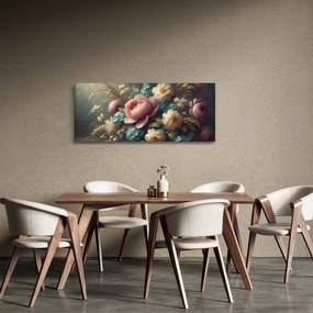Tablou - Natură moartă cu flori - pictură (120x50 cm)