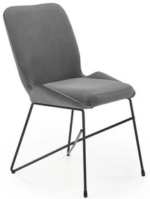 Scaun K454 catifea gri – H83 cm