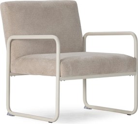 Fotoliu bej cu tapițerie din chenille Vince – MOME