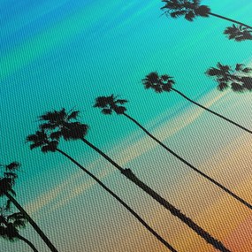 Tablou - California (cu ceas) (90x30 cm)