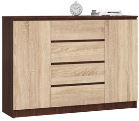 Comodă Keanu IV (wenge + stejar sonoma). 1069051
