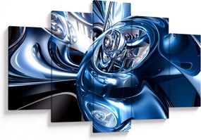 Tablou cu abstracție - cercuri (150x105 cm)