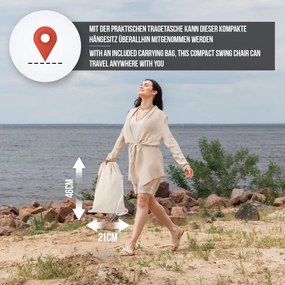 MIADOMODO Balansoar suspendat, bej