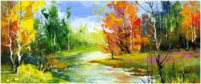 Tablou - Peisaj - pictură (120x50 cm)