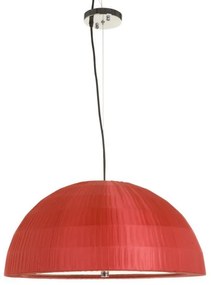 Pendul rosu din metal si textil, ø 80 cm, Casket Mauro Ferreti