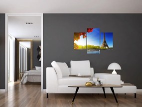 Tablou - toamna la Paris (90x60 cm)
