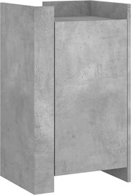 vidaXL Dulap, gri beton, 45x35x75 cm, lemn prelucrat
