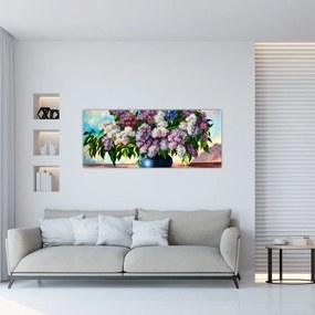 Tablou - Buchet de liliac (120x50 cm)