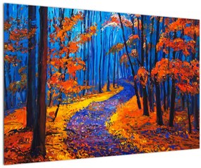 Tablou - Pădurea toamna (90x60 cm)