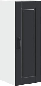 vidaXL Dulap de bucătărie cu raft Negru 30 x 31 x 80 cm Lemn compozit