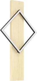 Eglo 901928 - Aplică de perete BOYAL cu LED, 13 W, 230 V, negru/bej