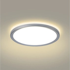 Brilagi - Plafonieră LED ULTRA SLIM pentru baie, 24 W, 230 V, Ø 42 cm, argintiu, IP54