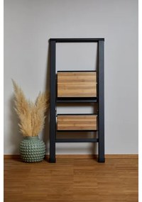 WENKO 50482100 - Scăriță din aluminiu ALU-DESIGN 44x101 cm, negru