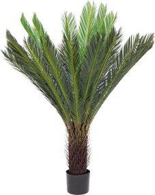 Palmier artificial Cycas cu 28 frunze in ghiveci 120 h