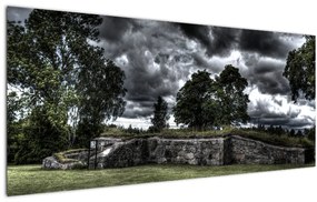 Tablou cu cerul întunecat (120x50 cm)