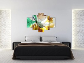 Tablou - Frunze cu pană (150x105 cm)