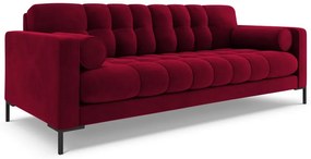 Canapea Bali 3 locuri velvet/picioare negre L177 cm