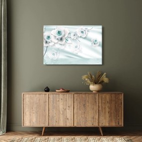 Tablou - Flori de trandafir turcoaz (90x60 cm)