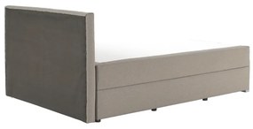 Pat tip BOXSPRING 120x200, taupe gri-maro, FERATA TV KOMFORT