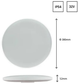 Plafonieră LED de exterior NYMPHEA LED/32W/230V IP54 6000K