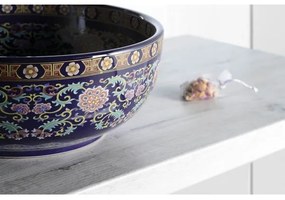 Sapho - Lavoar pe blat PRIORI Ø 41 cm, ceramică/multicolor