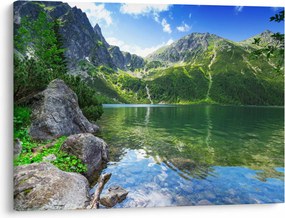 Tablou cu lac în munții Tatra (70x50 cm)