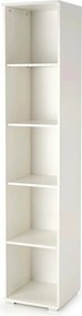 Biblioteca LIMA SL-1 alb, PAL laminat, 40x40x200 cm