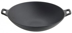 Tigaie wok Vietnam, fonta pura, 30 cm