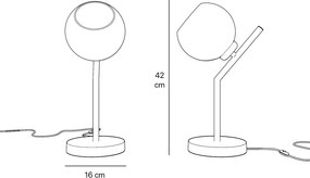 Lampa de masa din alama stil modern Art Deco Spheres