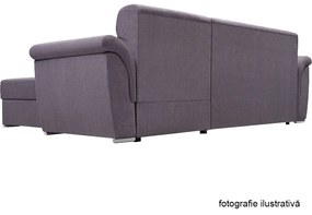 Set de canapea, ţesătură Queens maro, dreapta, FABO