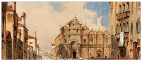 Tablou - Jules-Romain Joyant, The Scuola di San Marco, Venice, reproducere (120x50 cm)