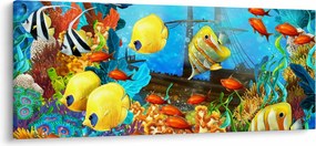 Tablou - Recif de corali colorat (120x50 cm)
