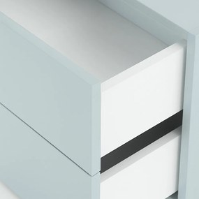 Boxie 2 sertare dulap de perete 40x80x37 cm albastru