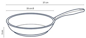 Tigaie pentru prăjit din inox Kela Flavoria, ø 20 cm