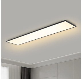 Plafonieră LED dimabilă Brilagi SLIMFRAME LED/58W/230V 120x30 cm negru + telecomandă