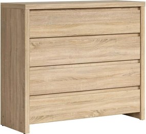 Comoda KASPIAN KOM4S, stejar sonoma, PAL, 105x41x92 cm