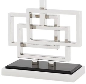 Veioza, lampa de masa eleganta, clasica, finisaj nickel, Windolf 109625 HZ