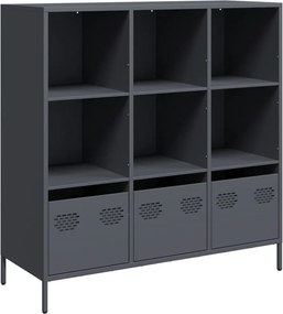 vidaXL Dulap înalt, antracit, 101,5x39x103,5 cm, oțel