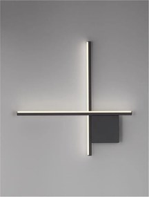 Aplica de perete cu lumina ambientala LED Cross 50cm