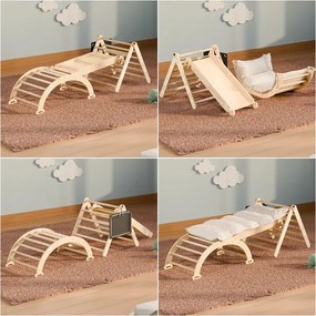 Juskys Set de cățărare pentru copii Movario 4 în 1