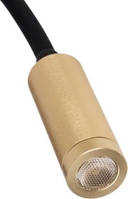 Kanlux 32519 - Lampă flexibilă LED TONIL, 3,3 W, 230 V, negru/auriu