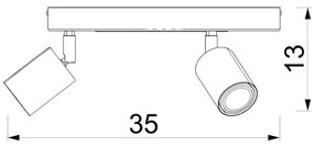 Spot pentru copii FUN 3xGU10/8W/230V albastru/cat