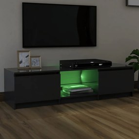 Comoda TV cu lumini LED, gri, 140x40x35,5 cm 1, Gri, 140 x 40 x 35.5 cm