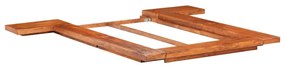 Cadru pat futon, stil japonez, 120 x 200 cm, lemn masiv acacia 120 x 200 cm
