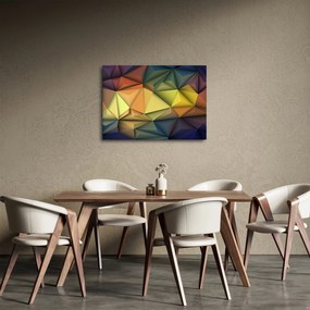 Tablou - Abstracție 3D poligonală (70x50 cm)